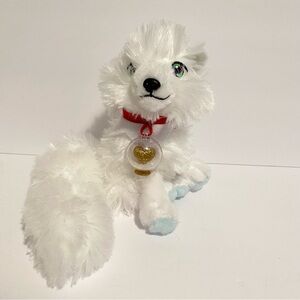 Elf Pets ARCTIC FOX 7" Plush Elf On The Shelf Christmas Heart Charm Globe